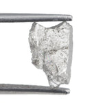 1.21 carat grey uncut natural diamond for a 14K gold ring setting