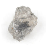 1.78 carat unpolished grey diamond with a natural rough surface for a real gold ring