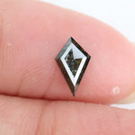 0.40 Ct kite cut natural diamond with brown black and grey tones and bold geometric shape for modern fine jewelry