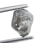 grey raw diamond stone for floral ring setting