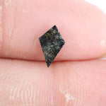 0.40 Ct kite cut natural diamond with brown black and grey tones and bold geometric shape for modern fine jewelry