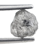 1.19 carat grey raw diamond for leaf ring setting