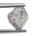 grey raw diamond stone for garden inspired ring setting