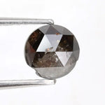 1.06ct grey black natural diamond rose cut rustic included loose diamond For handmade jewelry