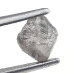 grey raw diamond stone for garden inspired ring setting