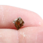 0.39 Ct kite cut brown grey natural diamond with sharp angles and modern luxury appeal