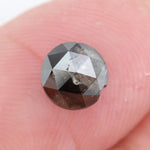 1.06ct grey black natural diamond rose cut rustic included loose diamond For handmade jewelry