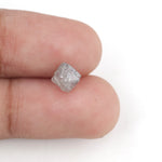1.13 carat grey raw diamond stone for organic jewelry design