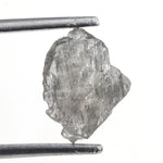 2.03 carat grey uncut diamond stone for organic ring setting
