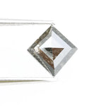 0.62 Ct kite cut natural diamond with mixed earthy tones and geometric precision for contemporary jewelry