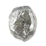 1.05 carat grey uncut diamond stone for vine engagement ring setting