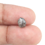 1.05 carat grey uncut diamond stone for vine engagement ring setting