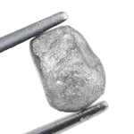 1.29 carat grey raw diamond stone for earth inspired jewelry design