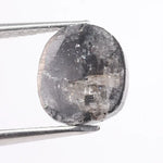 Natural black diamond ring featuring deep rich color and modern setting. Earth-mined fancy color diamond ideal for unique engagement or fashion ring.