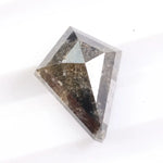 Natural gray diamond ring with soft romantic hue set in fine gold. Rare fancy color earth-mined diamond designed for luxury engagement jewelry.