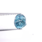 2.18 Ct Natural Blue Rough Diamond Loose Uncut Irregular Shape Diamond for Jewelry