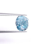 2.18 Ct Natural Blue Rough Diamond Loose Uncut Irregular Shape Diamond for Jewelry