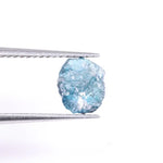 2.18 Ct Natural Blue Rough Diamond Loose Uncut Irregular Shape Diamond for Jewelry