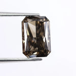 2.04 carat brown radiant cut lab grown diamond loose stone for custom Wedding ring or designer jewelry