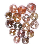 4.69 Ct Natural Rose Cut Loose Diamonds, Round Rustic Antique Earth-Mined Stones for Custom Jewelry
