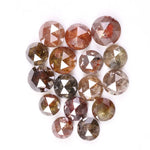 4.69 Ct Natural Rose Cut Loose Diamonds, Round Rustic Antique Earth-Mined Stones for Custom Jewelry