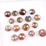 4.69 Ct Natural Rose Cut Loose Diamonds, Round Rustic Antique Earth-Mined Stones for Custom Jewelry
