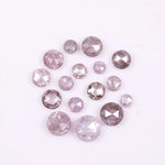 2.24 Ct Natural Pink Rose Cut Diamond Lot, Round Shape Loose Pink Diamonds for Custom Jewelry