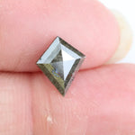 0.89 Ct kite cut natural diamond with brown grey blend and bold geometric silhouette for statement jewelry
