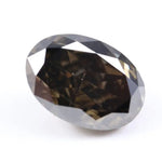 3.99 carat brown oval cut lab grown diamond loose stone for custom engagement ring or fine jewelry
