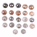 6.24 Ct Natural Mixed Color Rose Cut Diamond Lot Rustic Round Shape Loose Diamonds for Handmade Jewelry