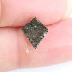 0.89 Ct kite cut natural diamond with brown grey blend and bold geometric silhouette for statement jewelry