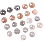 6.24 Ct Natural Mixed Color Rose Cut Diamond Lot Rustic Round Shape Loose Diamonds for Handmade Jewelry