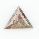 0.42 Ct Trillion cut natural diamond with earthy tones and modern geometric design for elegant custom jewelry