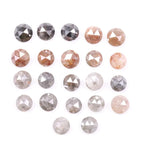 6.24 Ct Natural Mixed Color Rose Cut Diamond Lot Rustic Round Shape Loose Diamonds for Handmade Jewelry