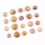 6.01 Ct Natural Round Rose Cut Diamond Lot 20 Pic Mixed Color Rustic Loose Antique Diamonds for Wedding Jewelry