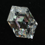 white colour 1.75 carat lab grown diamond ring hexagon diamond