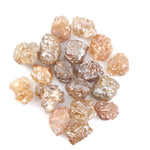 red raw diamond, raw diamond, raw orange diamond, brown diamond raw