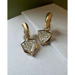 2.57 Trilliant Cut Diamond 14K Gold Diamond Earrings Lab Grown Diamond Fancy Wedding Diamond Earrings Women Special Wedding Ring