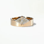 1.05 Ct Trillane Cut Damond Uncut Loose Lab Grown Diamond 14K Gold Diamond Ring Modern Engagement Ring Use For Diamond Ring