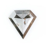 0.73 Ct pentagon cut brown and black natural diamond with rare geometric shape and understated luxury appeal