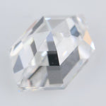 white colour 1.75 carat lab grown diamond ring hexagon diamond