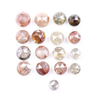 7.57 Ct Round Cut Natural Diamond Loose Rustic Rose Cut Multi Color Raw Diamond for Unique Handmade Jewelry
