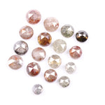 7.57 Ct Round Cut Natural Diamond Loose Rustic Rose Cut Multi Color Raw Diamond for Unique Handmade Jewelry