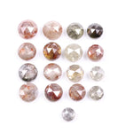 7.57 Ct Round Cut Natural Diamond Loose Rustic Rose Cut Multi Color Raw Diamond for Unique Handmade Jewelry