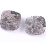 3.69 Ct Cushion Cut Diamond Pair Grey Colored Diamond Use For Jewerly Unique Diamond Salt And Pepper Diamond