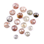 7.57 Ct Round Cut Natural Diamond Loose Rustic Rose Cut Multi Color Raw Diamond for Unique Handmade Jewelry