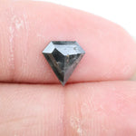 0.73 Ct pentagon cut brown and black natural diamond with rare geometric shape and understated luxury appeal