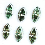 Fancy Green Marquise Cut Lab Grown Diamond CVD Loose Stone for Engagement Ring, Pendant and Custom Fine Jewelry