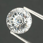 white colour lab grown white diamonds hoop earrings chain