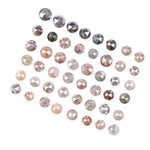 7.33 Ct Natural Loose Diamond Lot Round Rose Cut Mixed Color Rustic Antique Diamonds Custom Handmade Jewelry
